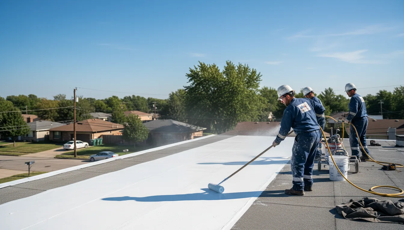 Commercial roof coating in Lampasas, TX near me